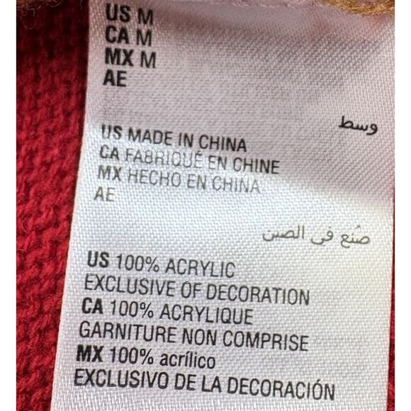 Woman’s Karen Scott Sweater L Reindeer Christmas Ugly Sweater Holiday Bell - Picture 6 of 10